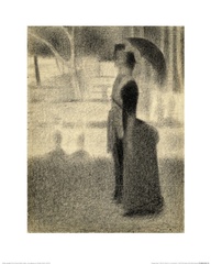 Georges Seurat, Studio con coppia a passeggio, La Grande Jatte