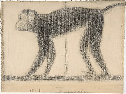 Georges Seurat, disegno di scimmia