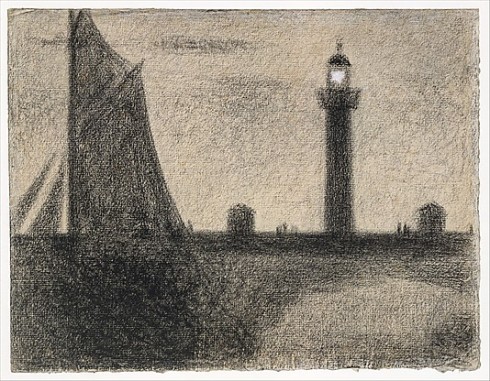 Georges Seurat, disegno del porto