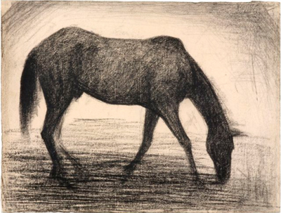 Georges Seurat, Disegno di cavallo