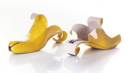 scarpe a forma di banana